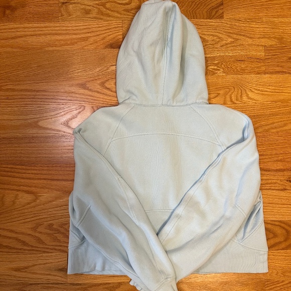 Lululemon Oversized Scuba Half Zip Hoodie Size M/L Sky Blue - Picture 4 of 4